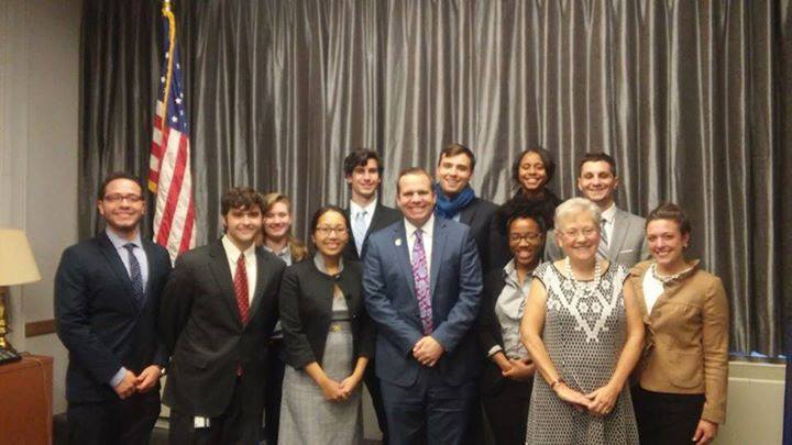 Coro Fellows with Councilwoman Sue Means and Councilman Tom Baker
